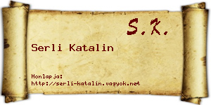 Serli Katalin névjegykártya